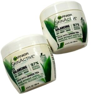 Garnier SkinActive Balancing 3 in 1 Moisturizer Day Night Mask Green Tea 6.75 oz